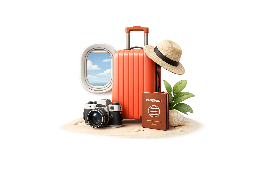Valise et accessoires de voyage